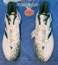 adidas adizero Afterburner 9 Ftwr WhiteDark Green/Ftwr White Baseball Cleat 11.5