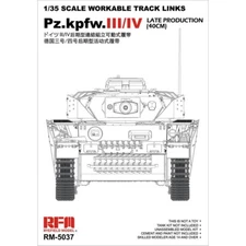 Rye Field Model #5037 1/35 Track for Pz.Kpfw.III/IV Late-Not included tank