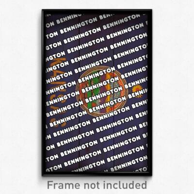 Bennington Kansas Poster (KS City Souvenir 11x17 Town Print)