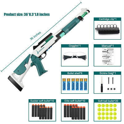 Child XM1014 Shell Ejection Throwing Toy Guns Manual Rifle Soft