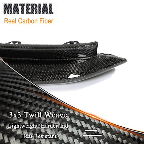 Carbon Heck Stoßstangen Splitter Flaps Seite Canards Passt für BMW G80 M3 21-24 - Picture 10 of 13