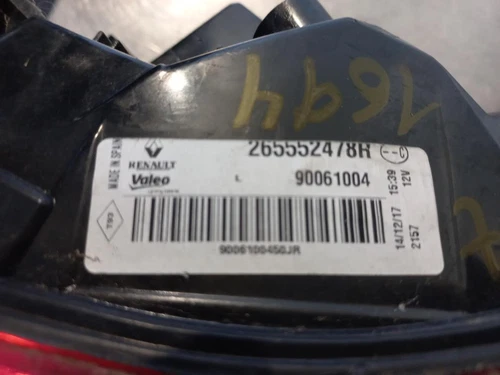 265552478R Piloto Trasero Izquierdo para RENAULT KADJAR Experience 2017 111966 - Imagen 7 de 10