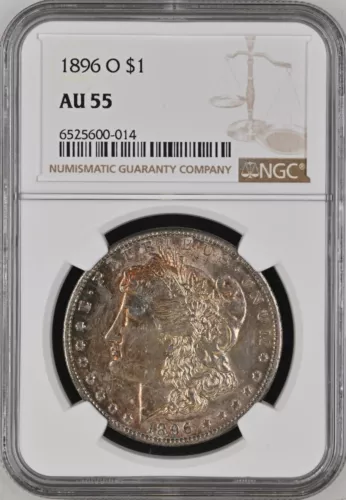1896-O Morgan Dollar NGC AU-55 RARE DATE