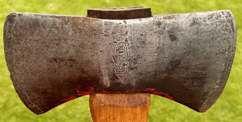 Vintage 3.5lb DUNLAP Double Bit Axe NICE SHAPE! Sears ROEBUCK Exclusive 1937-62 - Picture 9 of 11