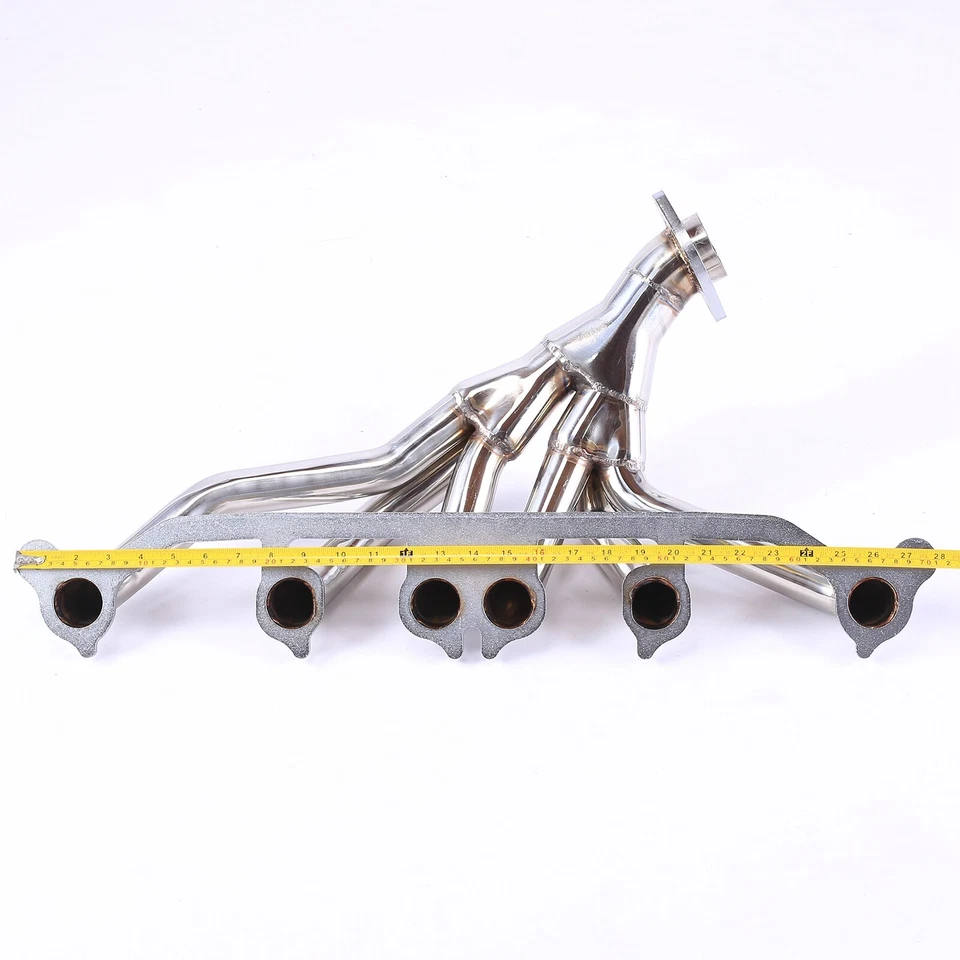 For 1991-1999 Jeep Wrangler Cherokee 4.0L L6 TJ YJ Stainless Manifold Header - Image 3 of 4
