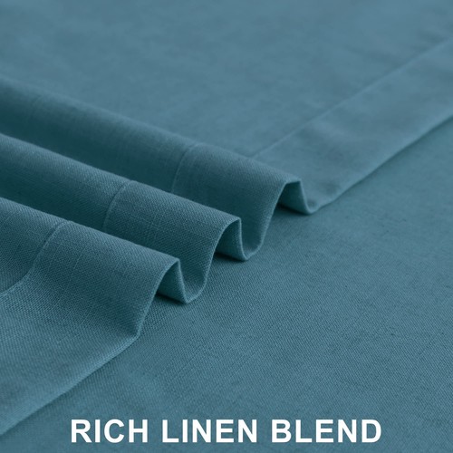 Tende Blu Teal Lunghe 96 Pollici per Soggiorno Set di 2 Pannelli Schienale Tab Loop... - Foto 6 di 9