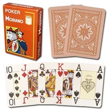 Poker Modiano Orange Playing Cards Deck brand new sealed