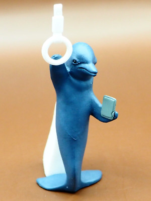 Dolphin Animal Crowded Train Capsule Toy Mini Figure Bandai Japan P999