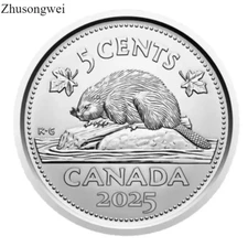 2025 Canada King Charles III (5 cents) Nickel Coin - Free shipping