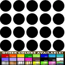 2" Round Polka Dot Home Office Wall Window Decor Vinyl Nursery Decals Stickers