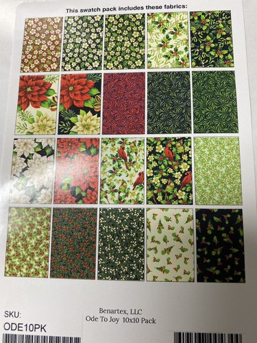 ODE to JOY 42 Stück Stoff Lagenlook Kuchen 10" Baumwolle Quiltstoff Benartex OOP - Bild 3 von 3