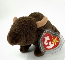 RARE Ty Beanie Baby: Roam the Buffalo Retired 1998 With Tag Errors