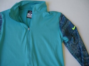 Nike Pro 1/2 cremallera superior colores verde con el logotipo de Neón-Para  Mujer L/M | eBay