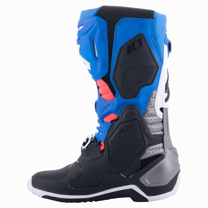 Alpinestars Tech 10 Supervented Boots Black/Enamel Blue/Purple