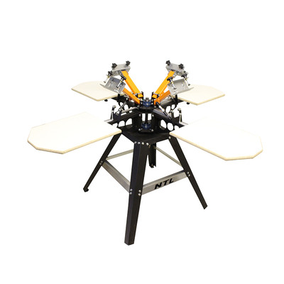 4 Color 4 Station Screen Printing Press Four Machine Equipment 4x4 ...