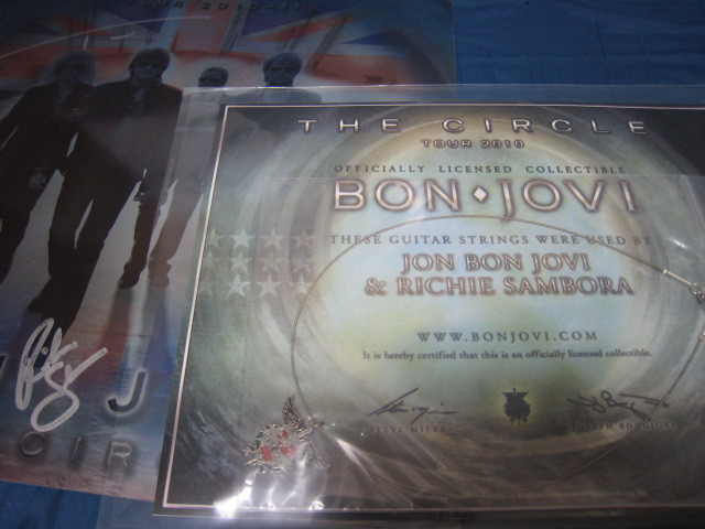 Bon Jovi Necklace by Guitar Strings & The Circle 2010 Tour