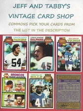 1979 Topps Football you pick commons 10 picks for $3.00  EX cond. and better