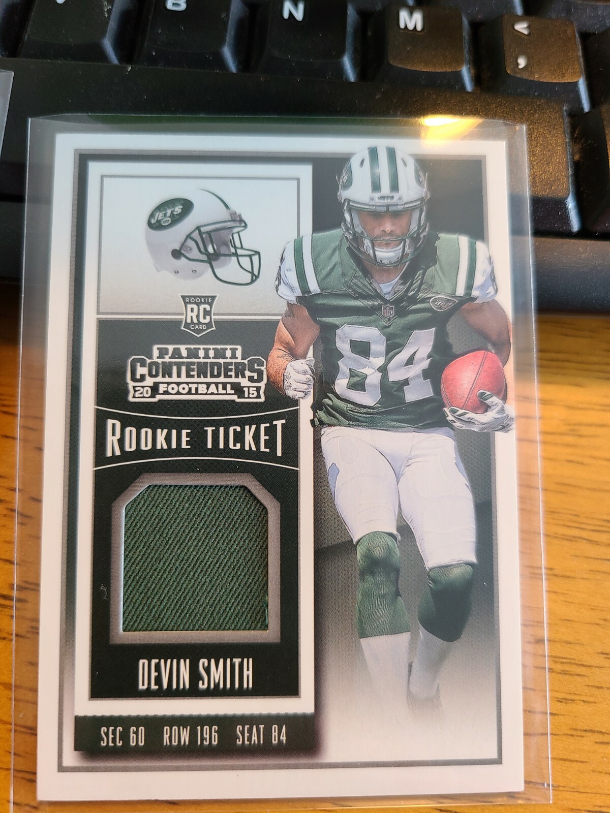 2015 Panini Contenders Rookie Ticket Devin Smith # RTS-DS Material