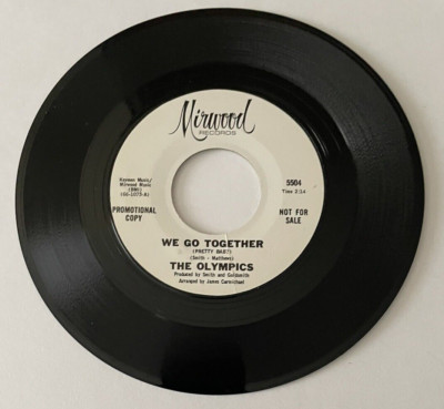 The Olympics, ''We Go Together''/ ''Secret Agents'',  Funk Soul, Mirwood,   7'', 1966
