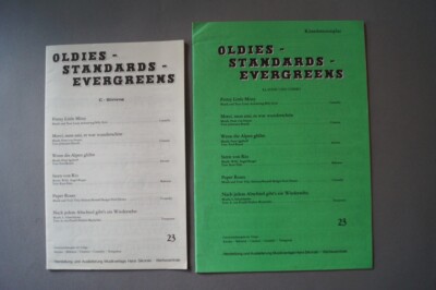 Oldies Standards Evergreens Heft 23 plus Beiheft C-Stimme .Notenheft