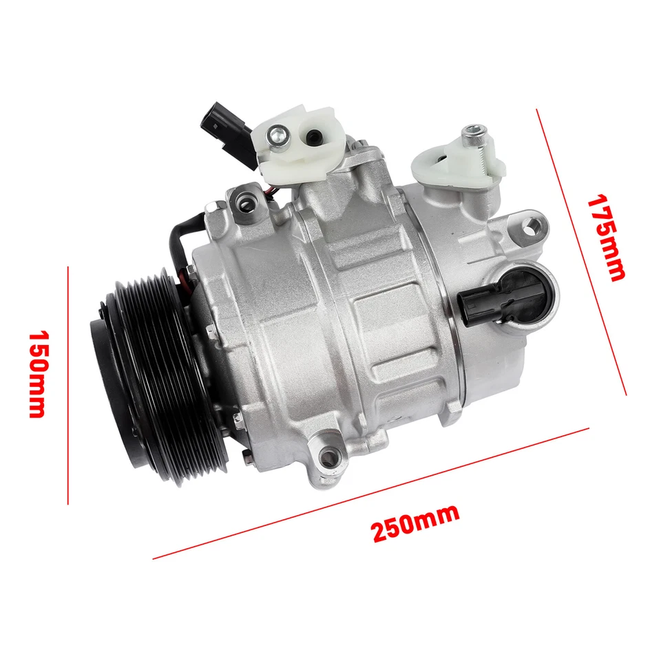 Compresor de aire acondicionado con embrague para Lincoln Continental MKS MKT MKZ Ford Explorer Flex Foto 3 de 4