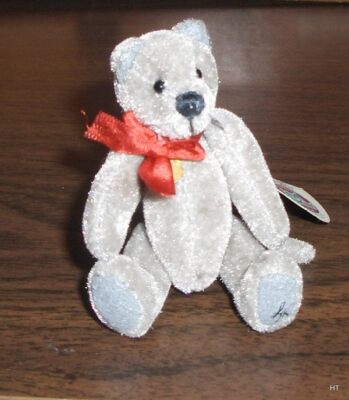 GANZ COTTAGE COLLECTIBLE  PLUSH 3INCH MINIATURE CAT  ''CHARLET''  FULLY JOINTED