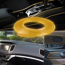 Yellow Universal Car Door Panel Edge Gap Strip Decor Molding Trim Accessories Yellow Universal Car Door Panel Edge Gap Strip Decor Molding Trim Accessories