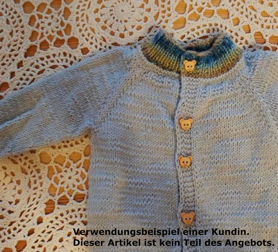 10x KNOPF BÄR 13mm KOPF KINDERKNÖPFE KINDER BABY JUNGEN BÄREN BRAUN NATUR KNÖPFE - Bild 4 von 4