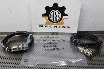 Amphenol 97-3055-10-10 (689) 5112156 Connector Cables New Old Stock (Lot of 2)