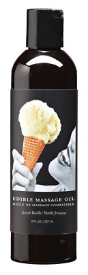 Earthly Body Edible Massage Oil 8oz - Vanilla