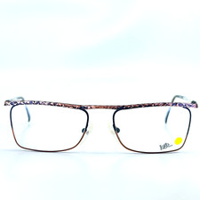 logo paris 345 25 401 Eyeglasses Brown Rectangle Full rim Frames 55-18 135 mm