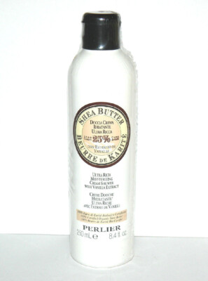 Perlier Shea Butter Shower Cream With Vanilla Extract * new sealed 8.4 oz bottle