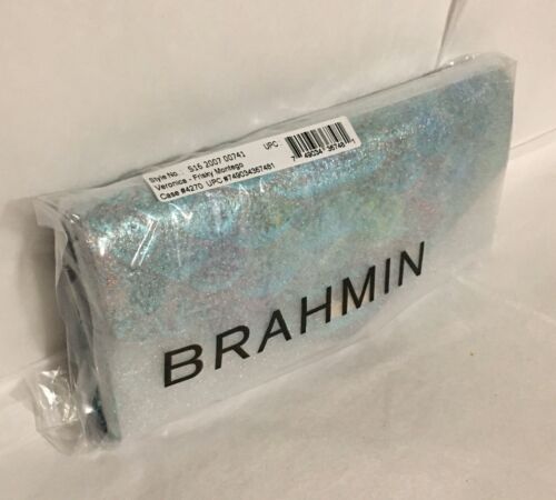 Brahmin VERONICA Trifold Envelope Wallet FRISKY MONTEGO Blue Multi Metallic NWT - Picture 2 of 11