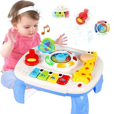LEOM Baby Toys 6M+, Musical Learning Table Toys, Early Education Activity Center Gift