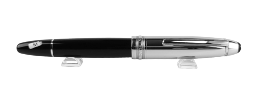 Montblanc Meisterstuck Solitaire Doue Steel Platinum LeGrand Fountain Pen 3997 - Picture 1 of 7