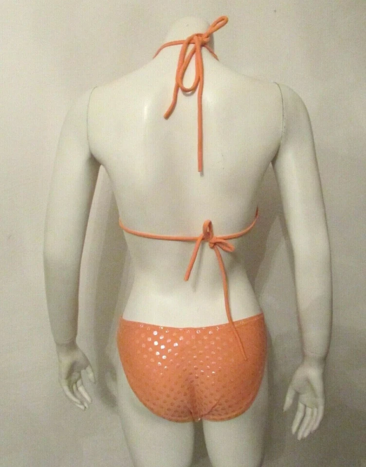 Traje de baño Ritchie lentejuelas 2 piezas bikini traje de baño sujetador triángulo parte superior inferior 7/8 hecho en EE. UU. Foto 4 de 4