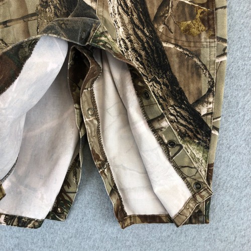 Bass Pro Shop Realtree Camouflage Bib Overalls Toddler Lg (12-18mo) Snap Inseam - Picture 8 of 11