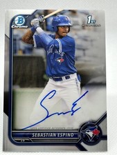 SEBASTIAN ESPINO AUTO 2022 Bowman Chrome 1ST Blue Jays CPA-SE