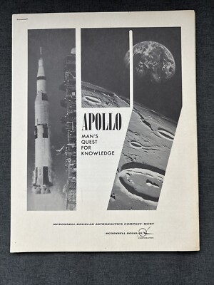 Apollo 17  McDonnell Douglas MAN'S QUEST FOR KNOWLEDGE Booklet NASA Space Progra