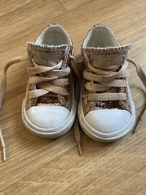 Converse Infant Size Rose Gold UK