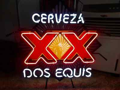 Cerveza XX Dos Equis Neon Lamp Light Sign 17''x14'' Bar Club Garage Party