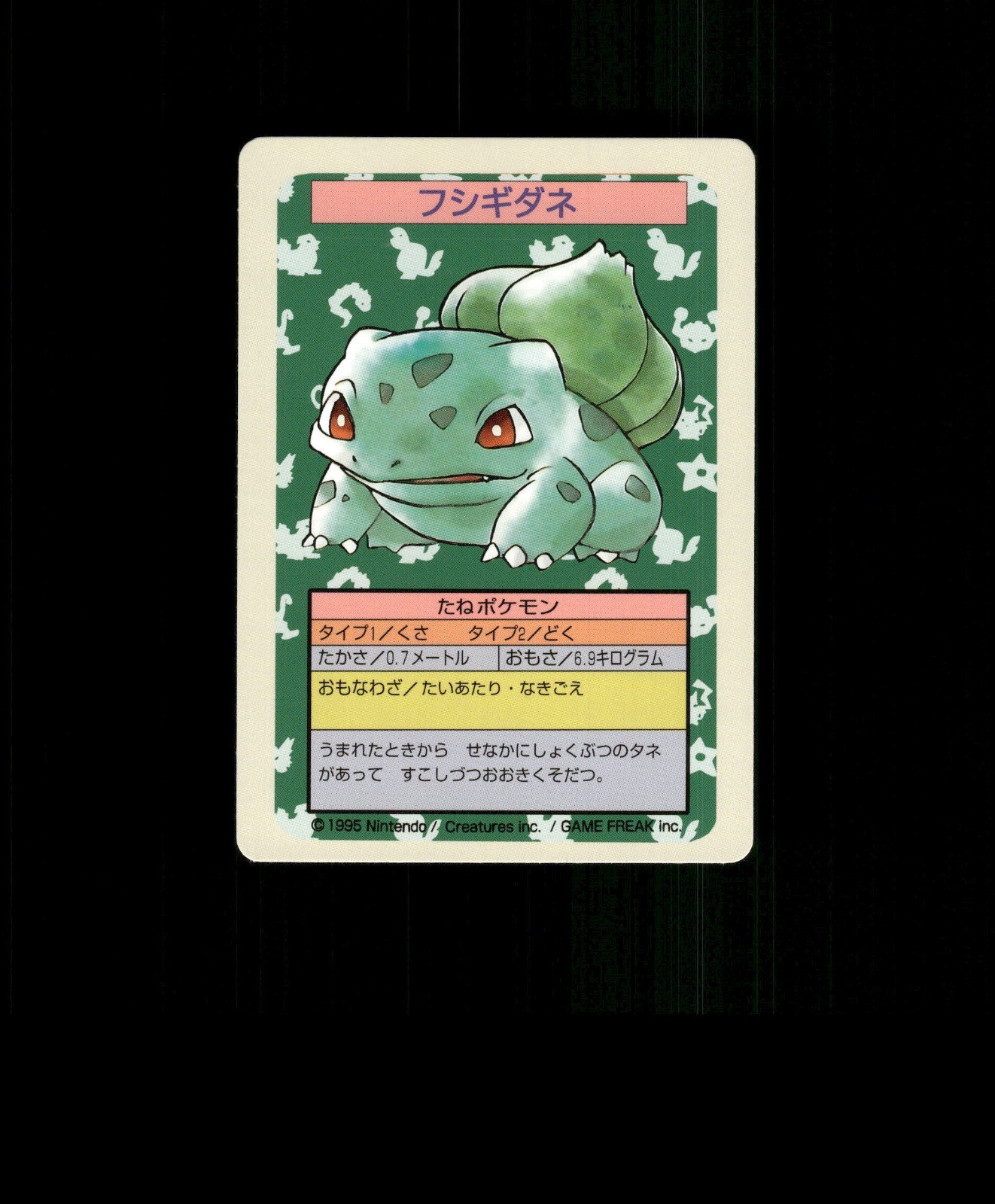FAN-ART READ DESCRIPTION BELOW  Bulbasaur Card Bulbasaur Pokemon Card p1