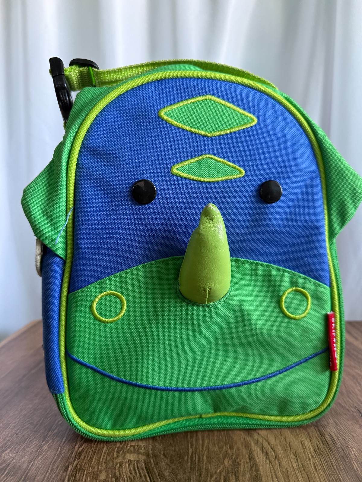 Skip Hop Zoo Dinosaur Lunchbox Insulated Kids Bag Green & Bl