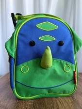 Skip Hop Zoo Dinosaur Lunchbox Insulated Kids Bag Green  Blue GUC