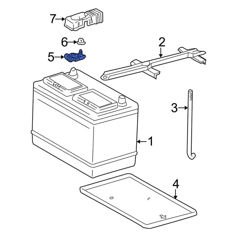 For Toyota Tacoma 1995-2004 Toyota 9098205035 Battery Cable Terminal End Foto 4 de 4
