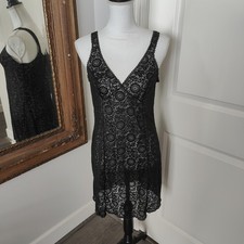 Vintage Hollywood VASSARETTE By Munsingwear Nylon Black Full-Slip Sz 38 Small