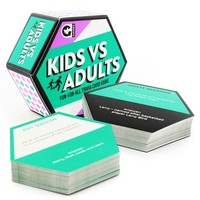 Ginger Fox Kids Vs Adults Fun-For-All Trivia Card Game, Family Games For Ages 8+