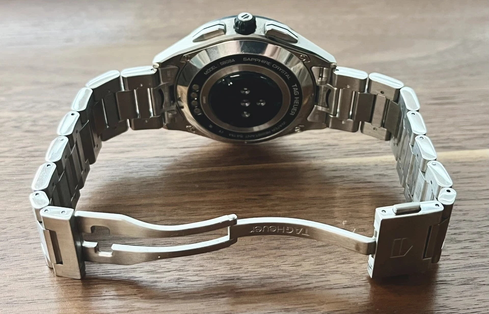 Pulsera Tag Heuer Calibre E3 Azul Cerámica Conectada SBG8A - 45 MM - Acero Inoxidable Foto 4 de 4