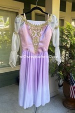 Professional Lilac Chiffon Pas De Trois Swan Lake Romantic Ballet Dress Adult XS