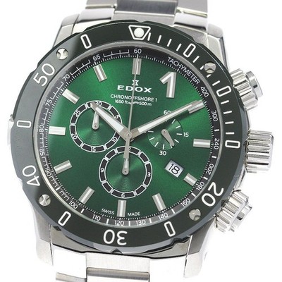 EDOX 10221 3VM5 VIN5 Chronograph Offshore 1 grünes Zifferblatt Quarzuhr